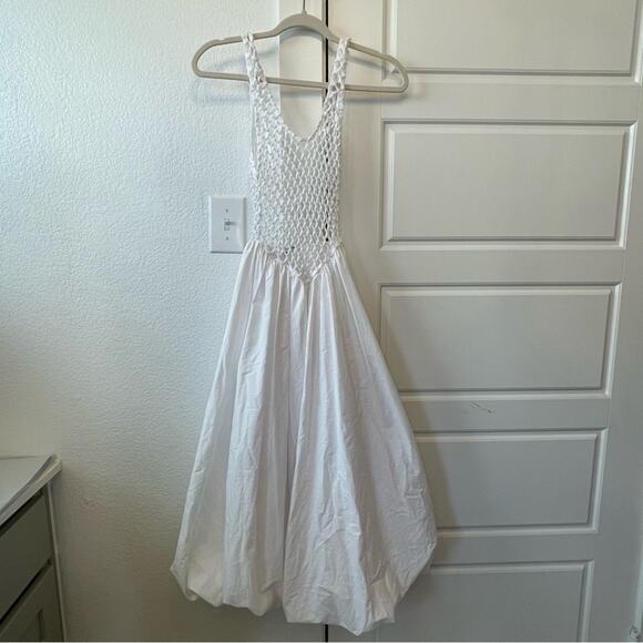 Zara Mesh Tank Balloon Skirt Dress - Picture 3 of 7